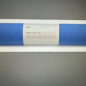 Eco-friendly TPE Deluxe EARTH Yoga Mat - Ocean Blue - by agoy of London